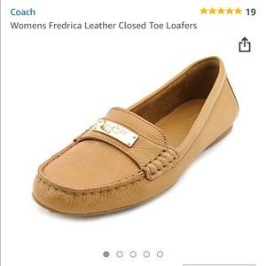 Coach Fredrica Leather Closed Toe Loafers